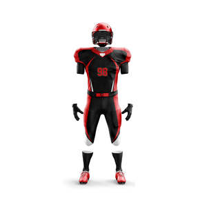 Uniforme de football américain personnalisé, techniques imprimées à manches courtes respirantes et à séchage rapide, quantité minimale de commande bas - Product Image 4