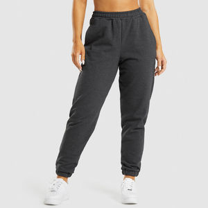 Women's Casual Cotton Fleece Sweat Pants Elastic High Waistband Ankles Color Block <b>Trousers</b> for <b>Winter</b> OEM Service Available - Product Image 5