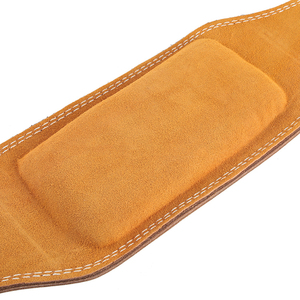 Vente en gros ceinture d'entraînement unisexe en cuir véritable PU personnalisée ceinture d'haltérophilie réglable de haute qualité avec logo pour la dynamophilie - Product Image 4