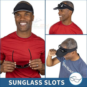 Sombrero con visera deportiva con correa ajustable y tela transpirable para uso en exteriores Sombrero con visera deportiva ligera - Product Image 2