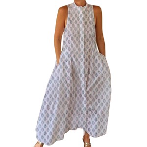 Combinaison en coton imprimé à la main 2026, imprimé floral d'été, fabriquée à la main en Inde, combinaison en coton imprimé à la main pour le printemps/été - Product Image 1