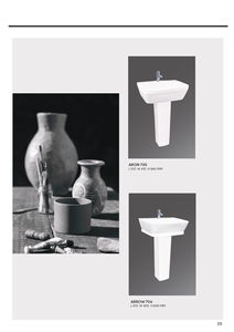 Lavabo de salle de bain très incurvé, haut prix du marché, carreaux siaras, large déformation - Product Image 5