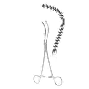 DEBAKEY no estéril reutilizable 24cm y 25cm personalizado, acero inoxidable GUYON ATRAUMATA riñón pedículo abrazadera base instrumentos quirúrgicos - Product Image 3