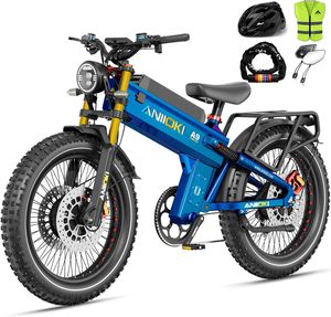100% AUTÉNTICO 6000W A9 Pro Max Dual Motor Ebike con 60V 70/80ah Batería 45 Mph Velocidad máxima 26 4,8 Fat Tire Dirt Bike - Product Image 2