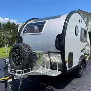 Remolque para acampar en forma de lágrima pequeña RV Caravan Mini Offroad Camper Trailers con un solo eje - Product Image 1
