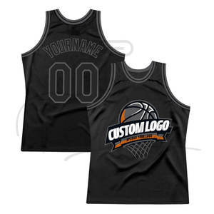 Maillot de basket-ball personnalisé, nouvelle conception, haute qualité, 100% polyester respirant, manches courtes, confortable, pour équipe sportive - Product Image 1
