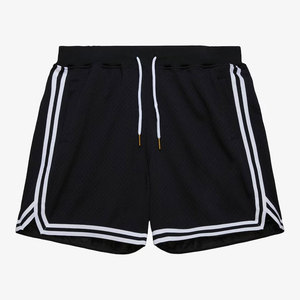 High-Performance <b>Black</b> Basketball <b>Shorts</b> for Men Comfortable Drawstring Two Side Pockets Solid Pattern Sublimation Technology - Product Image 1