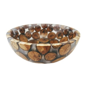 Unique Modern Design <b>Large</b> <b>Wooden</b> and Resin Food Serving <b>Bowl</b> Ideal for Restaurant Dinnerware and Food Serving - Product Image 1