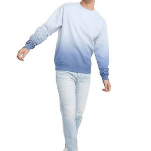 Cuello redondo 100% algodón diseño caliente OEM hecho a medida hombres 100% algodón liso sudadera con manga larga básicos sudaderas hombres - Product Image 6