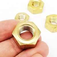 Écrou de blocage hexagonal en laiton/cuivre nickelé poli, norme JIS métrique M3-M12, pour applications minières