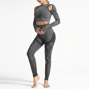 Ropa atlética para mujer, gimnasio, Fitness, deportes, entrenamiento, conjuntos de Yoga, ropa, ropa deportiva, ropa activa sin costuras para mujer, conjuntos de Yoga para mujer - Product Image 6