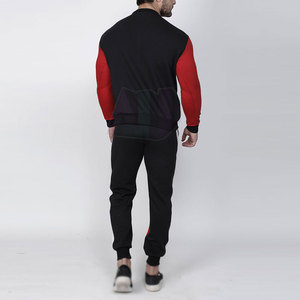 Ensemble de survêtement décontracté pour homme, respirant, léger, tricot lisse, matière extensible en polyester/coton pour tous les jours - Product Image 2