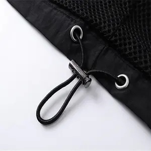 Veste d'extérieur OEM unisexe légère et imperméable, Streetwear respirant, coupe-vent à capuche, support de manteau, fermeture à glissière, coupe-vent - Product Image 4