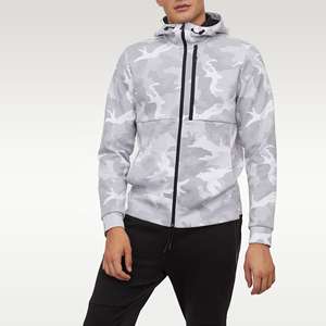 Sweats à capuche zippés sur mesure couleur camouflage basique pour hommes, Sweats à capuche zippés de haute qualité pour hommes - Product Image 5