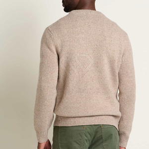 เสื้อสเวตเตอร์ถักไหมพรมสีพื้นแฟชั่นใหม่ปี 2025 ระบายอากาศได้ดี ผลิตจากโพลีเอสเตอร์ สำหรับผู้หญิงและผู้ชาย รับสั่งตัดไซส์ ขายส่ง เสื้อคอกลมถักสำหรับฤดูใบไม้ร่วง - Product Image 4