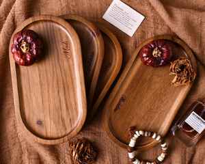 Bandeja de madera de acacia Bandeja de comida - Product Image 3