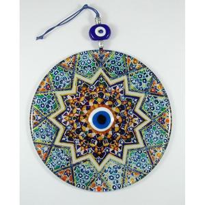 Adorno de pared de vidrio de 16x16 cm, herramienta de torneado artesanal para diseño de interiores - Product Image 5