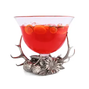 Seau à glace en porcelaine osseuse écologique avec logo personnalisé pour banquet de mariage, design plaqué or martelé, fabriqué par Zahid Exports - Product Image 3