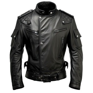 BLOUSON EN CUIR NOIR TIMELESS - Product Image 3