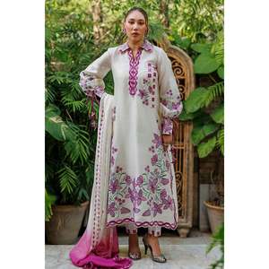 Robe en mousseline de soie bohème pour femmes avec manches longues, tissu respirant pour le printemps/été - Product Image 1
