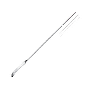 Acier inoxydable de haute qualité 30 Cm/11 3/4 "sonde utérine incurvée rigide Kit chirurgical de gynécologie de puissance manuelle graduée cm - Product Image 6