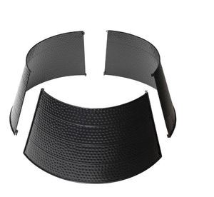 Elegant black hammered iron tree <b>collar</b> Christmas decoration tree stand classy inspired decor for home new year Xmas party 2023 - Product Image 6