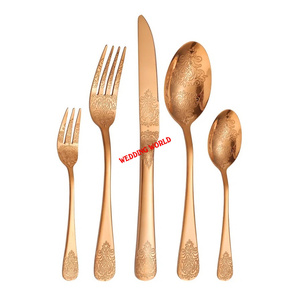 Cubiertos de metal de primera calidad hechos a mano cubiertos de diseño clásico elegante al por mayor nuevos cubiertos de metal - Product Image 6
