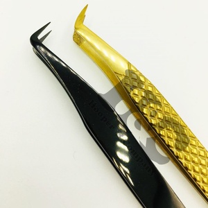 Nouvelle pince à épiler en acier inoxydable avec embouts droits en fibre de volume, pince à épiler durable pour extension de cils, vison, vente en gros - Product Image 3