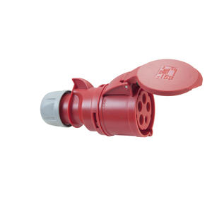 ขั้วต่อไฟฟ้า PC แบบ CEE 32A 5 ขั้ว สีแดง - Product Image 1