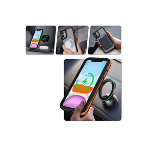 Coque en silicone compatible MagSafe Netzy pour iPhone 11 Plus avec protection airbag et bords colorés - Product Image 5