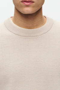 Pull en maille léger à poignets élastiques de luxe essentiel pour homme, coupe décontractée confortable, vêtement chaud pour tous les jours, pull pour homme - Product Image 5