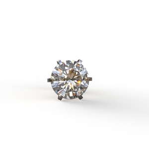 เครื่องประดับ avarta ทอง18K 2กะรัต Moissanite ต่างหูสตั๊ด-ชิ้นเดียว - Product Image 2
