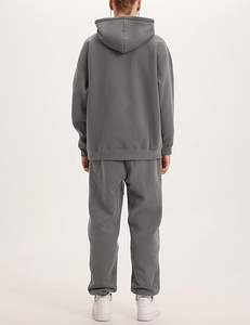 Heavyweight Men Pullover Hoodie Grueso Algodón Fleece Moda Streetwear Loose Fit Style - Product Image 6