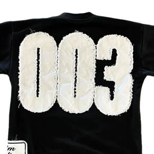 T-shirt coupe carrée solide pour hommes Jersey de coton surdimensionné lourd de haute qualité Broderie en chenille personnalisée T court court - Product Image 6