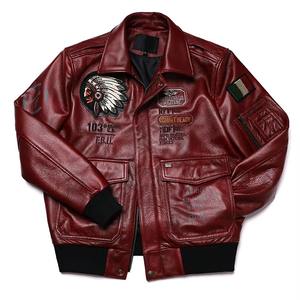 Blousons aviateur en cuir d'hiver pour couple, style urbain, avec col montant, boutons recouverts, tissu non tissé, teinture unie, coupe-vent - Product Image 2