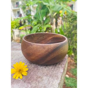 Cuenco de madera de acacia redondo artesanal, platillo, Decoración de cocina, regalos, cuenco de decoración, la mejor calidad a precio mayorista - Product Image 2