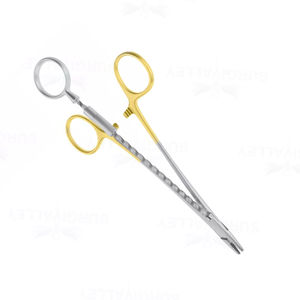 Corwin Hegar 6 1/4 fils Twister pointe ronde TC porte-aiguille manuel en acier inoxydable ensemble d'instruments de chirurgie plastique - Product Image 2