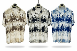 เสื้อเชิ้ตแขนสั้นผู้ชายลายทันสมัย ​​– ทรงหลวม ผ้าเนื้อน้ำหนักเบา ดีไซน์ฤดูร้อนทันสมัยสำหรับชุดลำลอง ชุดวันหยุด - Product Image 3