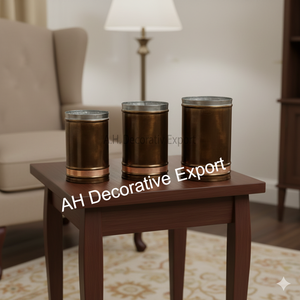 Accessoires pour la maison, ensemble de pots à fleurs en métal avec finition mate, design moderne, décoratif, portable pour la table de Noël, vase - Product Image 2