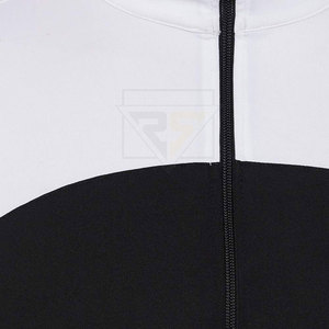 Haute qualité hommes survêtement pas cher prix 100% coton hommes survêtement rayures latérales pantalon col vestes survêtements pour hommes - Product Image 6