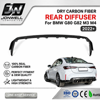 Trim Bumper Belakang Karbon Kering Gaya OE untuk BMW M3 M4 G80 G82 2022+ S9