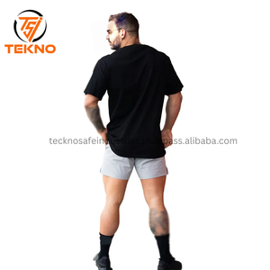 Camiseta de algodón 100% al por mayor de fábrica, 180 Gsm, logotipo impreso personalizado, tela tejida de estilo Formal holgada para hombres, servicio OEM - Product Image 3