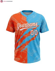 Jersey de dos botones de béisbol y softbol de alta calidad personalizado 2025, ropa de equipo Premium para todos los jugadores - Product Image 2