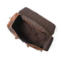 Sac de voyage vintage en cuir véritable avec roulettes, fermeture éclair, 56-75L, sangle réglable, multifonction, grande capacité, portable