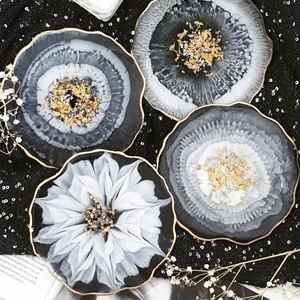 Sous-verre en résine de qualité supérieure, surface lisse, style bohème, écologique, fait à la main, décoration de table basse - Product Image 5