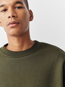 OEM Nuevo diseño elegante Hombres Sudadera de cuello redondo Jersey de manga larga Casual Plain Fleece Top Ropa deportiva cómoda - Product Image 5