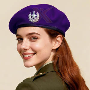 Bérets en tissu doux, nouveau style, de qualité supérieure, couleur unie, légers - Product Image 4