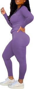 Survêtements d'hiver pour femmes de haute qualité avec col montant étiquette personnalisée motif solide haut ensembles exigés par le client - Product Image 3