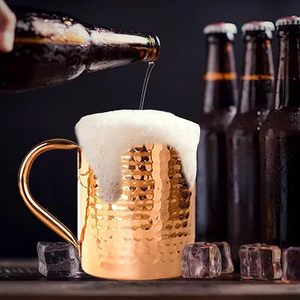 Taza de cobre hecha a mano, taza para beber asequible para café, té y uso diario en el hogar, taza de cobre puro Premium - Product Image 5