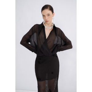 Jupe courte brodée en dentelle pour femmes Top Choice 64% coton biologique 36% polyester prêt à expédier des vêtements de travail d'Ila - Product Image 1